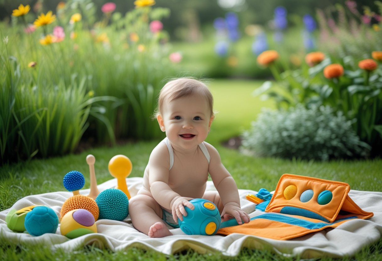 Sådan skaber du en stimulerende haveoplevelse med sanselegetøj til babyer